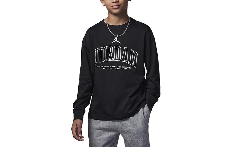 (GS) Air Jordan No Look Long-Sleeve T-Shirt 'Black' FZ1870-010