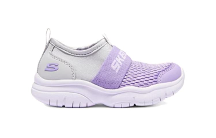 (GS) Skechers Slip-On Comfy Shoes 'Purple Silver' 302579N-GYLV