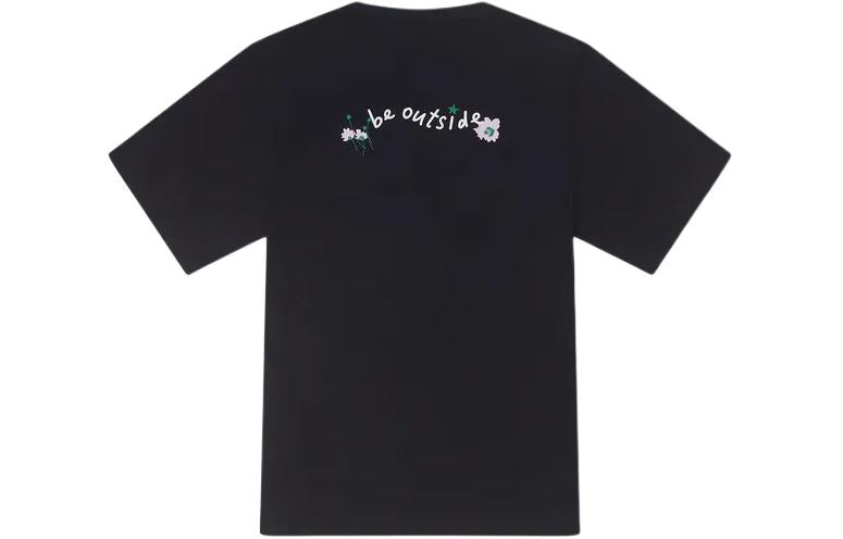 (WMNS) Converse Summer Verbiage T-Shirt Asia Sizing 'Black' 10027223-A03