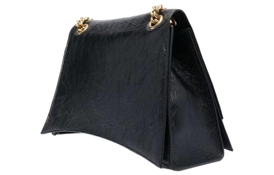 (WMNS) Balenciaga Crush Medium Chain Bag 'Black' 716393210IT1000