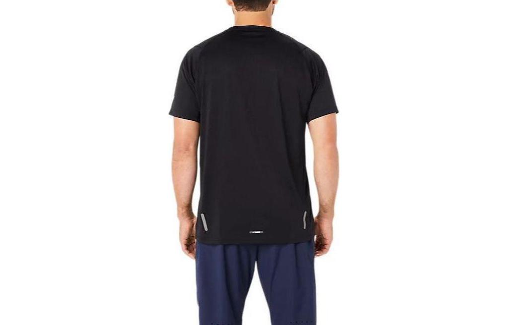 ASICS ACTIBREEZE Panel Jacquard Short Sleeved Top Asia Sizing 'Performance Black' 2031E507-001