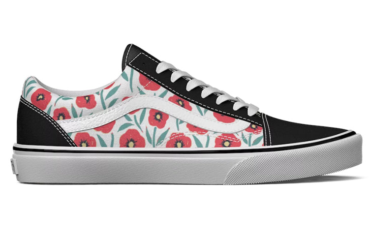 Vans Flowers Old Skool Print White/Black VN0A7Q2J896