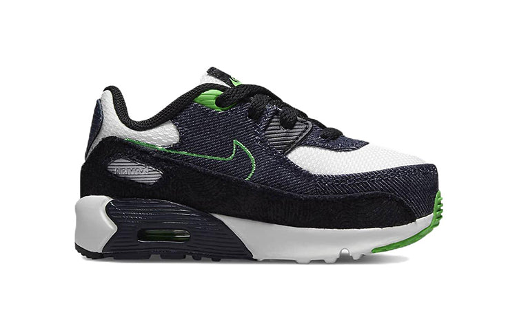 (TD) Nike Air Max 90 Leather SE 'Black Scream Green' DN4378-001