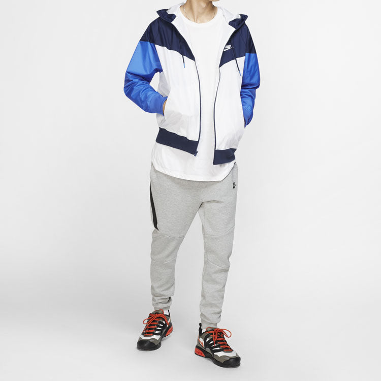 Nike Colorblock Sports windbreaker Breathable Jacket Sky Blue AR2192-122