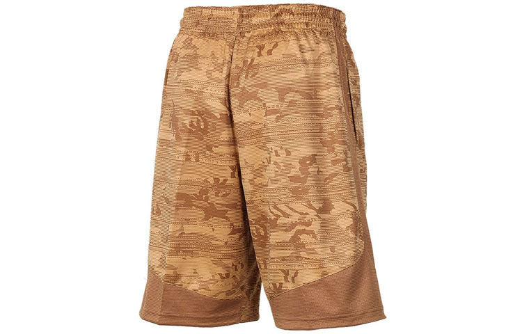 Nike Camouflage Basketball Sports Shorts Brown 891766-722