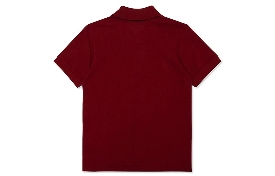 COMME des GARCONS PLAY Polo Red Emblem 'Burgundy' AZ-T006-051-3