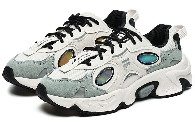 (WMNS) FILA FUSION Raccoon Sneakers 'White Grey' T12W241117FSL