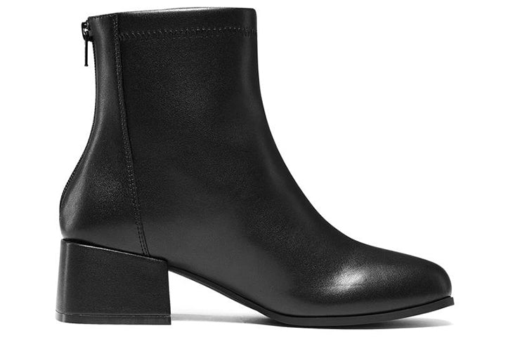 (WMNS) Skechers Blocked Boots 'Black' 167346-BBK