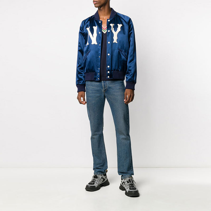 Gucci V Neck Sweater 'Navy' 599917-XKA5C-4437