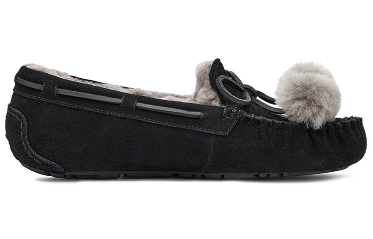 (WMNS) UGG Dakota Bow Pom 'Black' 1124030-BLK