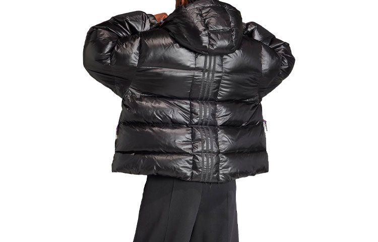 (WMNS) adidas Puffed Throw-Over Jacket 'Black' IR7115