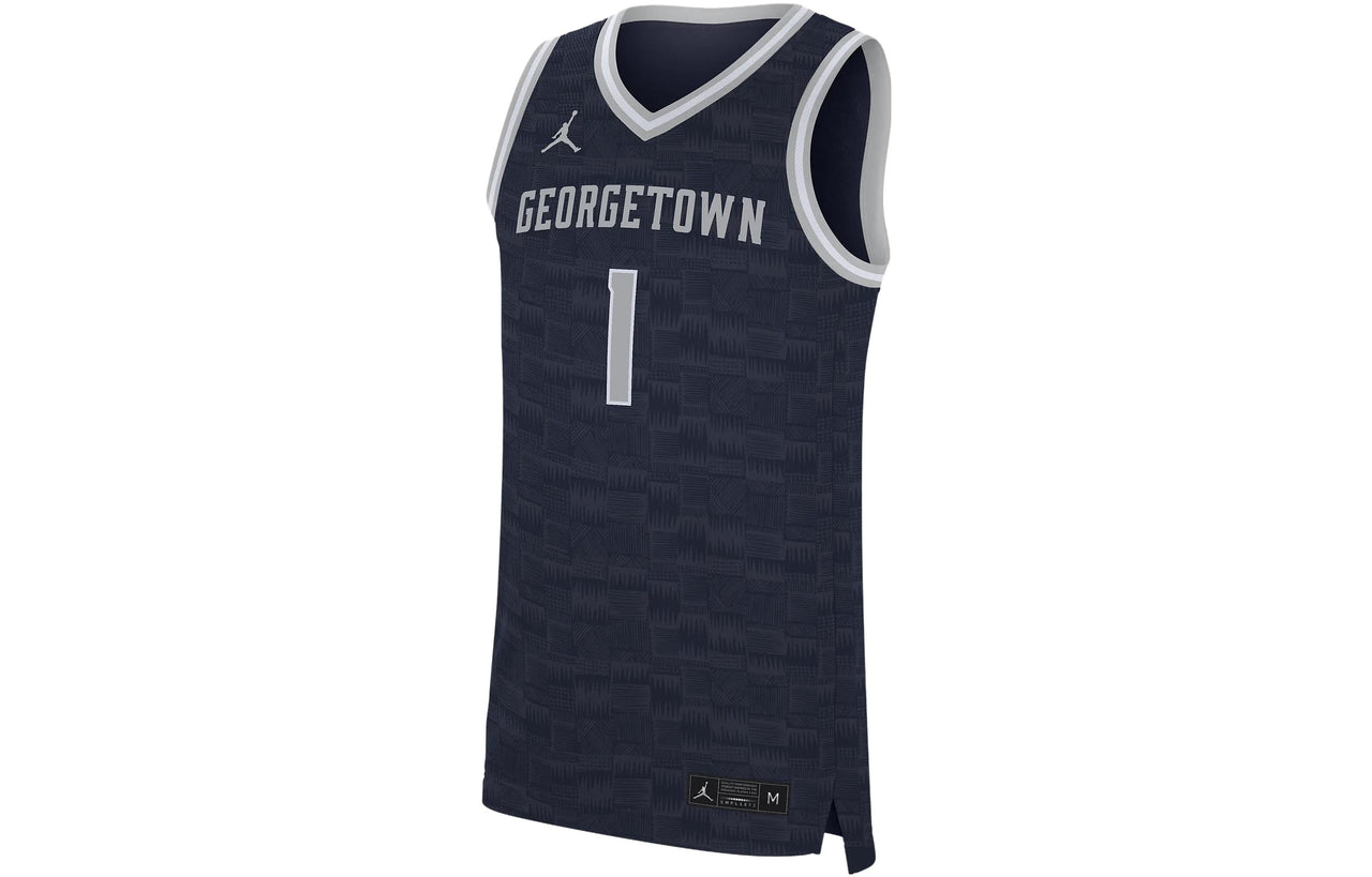 Air Jordan College Georgetown Basketball Jersey 'Navy' CN3595-420
