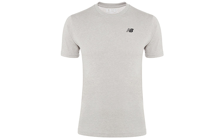 New Balance Back Alphabet Casual Short Sleeve Gray MT91924-AGM