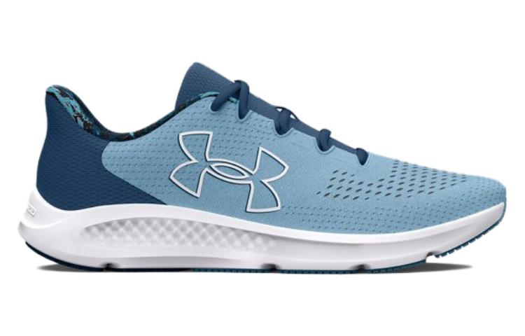 (WMNS) Under Armour Charged Pursuit 3 Big Logo Printed Running Shoes 'Blue Teal' 3027377-400