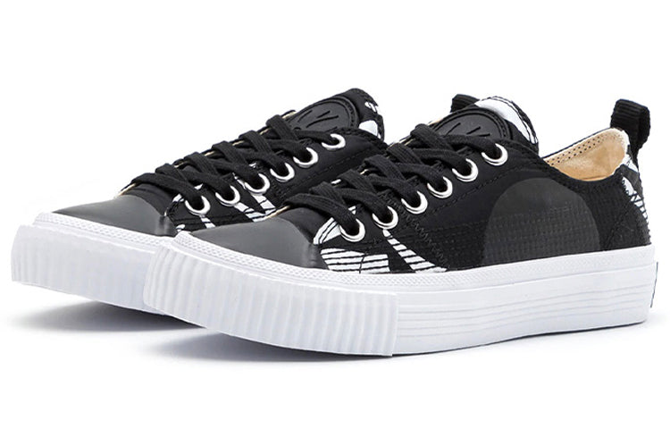 McQ Alexander McQueen Plimsoll Platform Low-Top Sneakers 'Black White' 621915R26921006