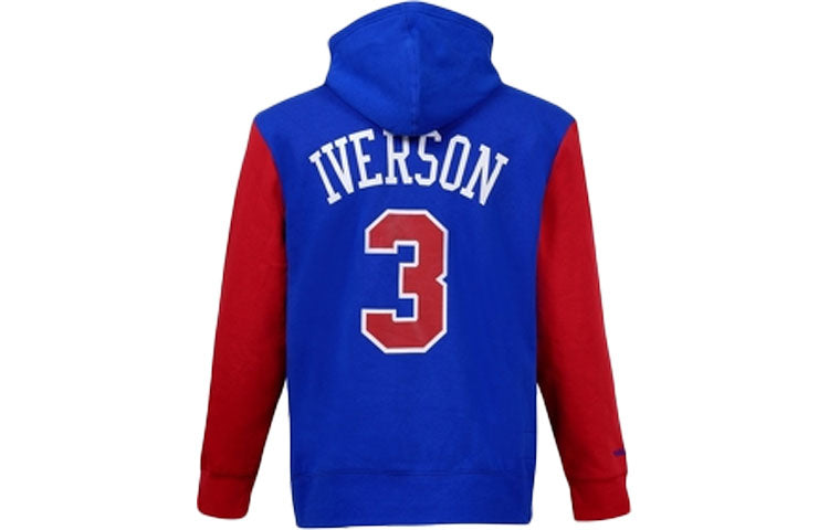 Mitchell & Ness x NBA Philadelphia 76ers Fleece Hoodie 'Allen Iverson 3' FNNP3417-P7696AIVRYRD