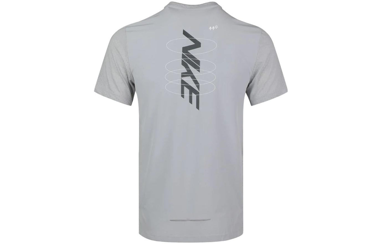 Nike Dri-FIT Breathe Rise 365 HB GX Short Sleeve Shirt 'Grey' BV4693-077