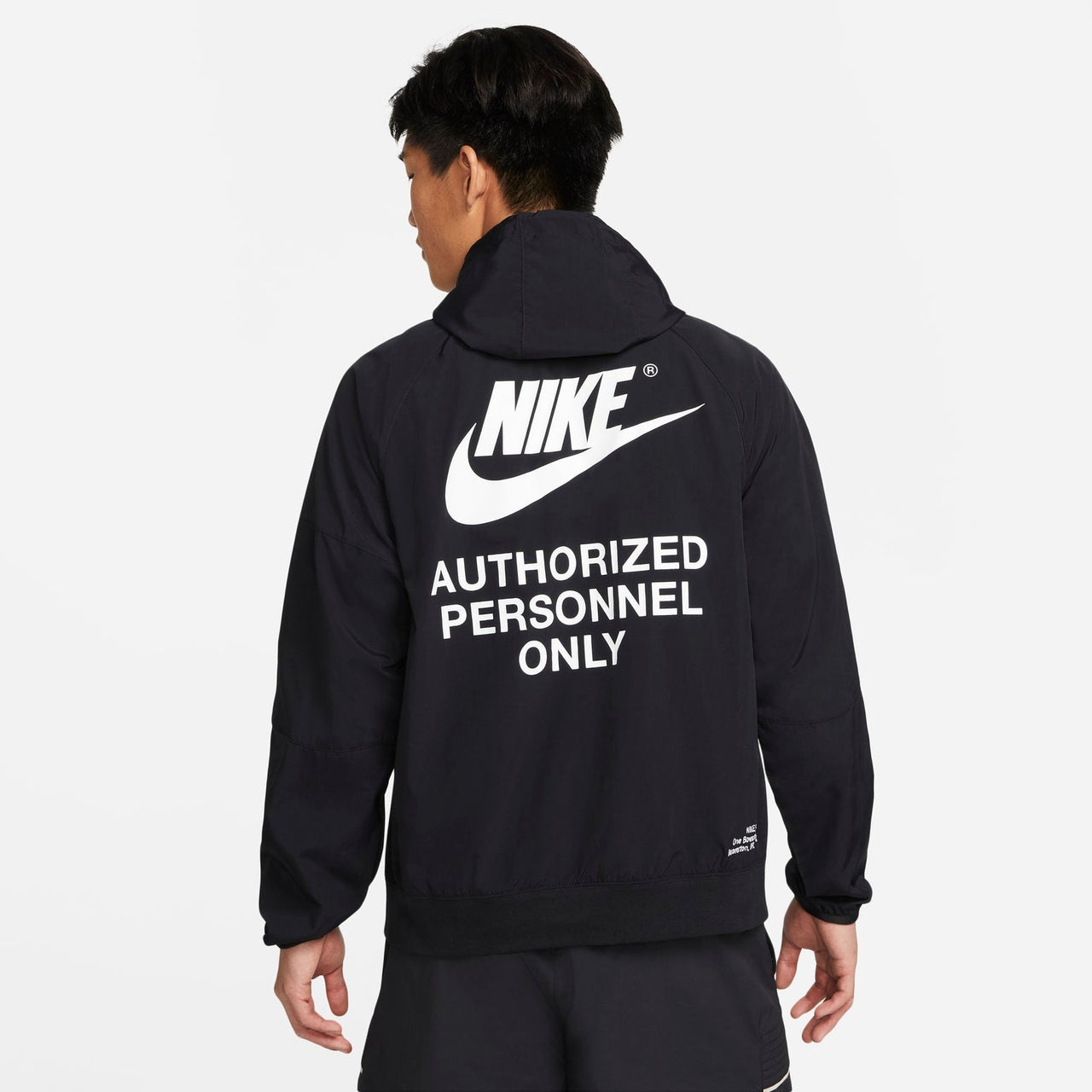 Nike NSW Woven Unlined Anorak Hoodie Asia Sizing 'Black' DN2640-010