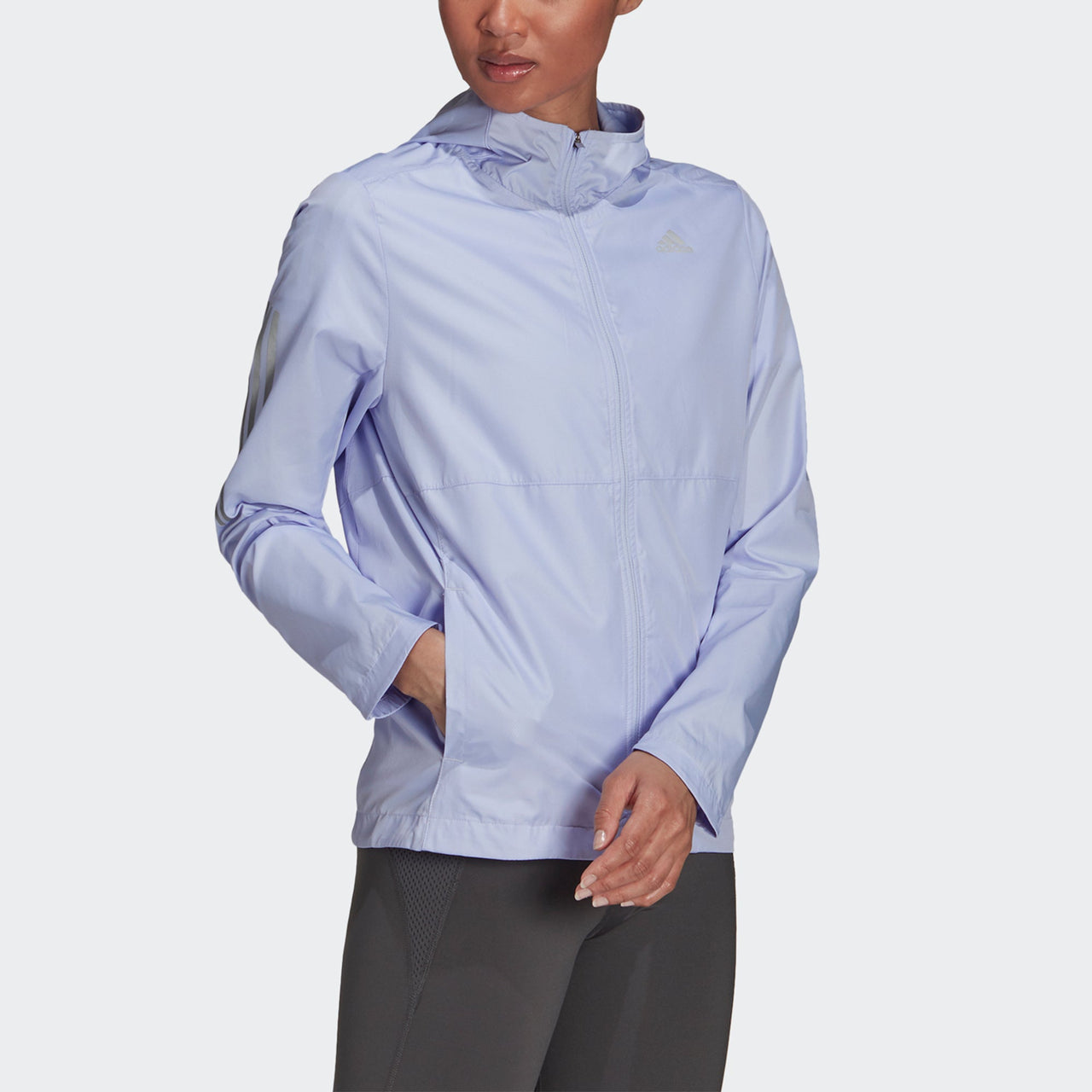 (WMNS) adidas Own The Run Jkt Sports Jacket Purple H31032