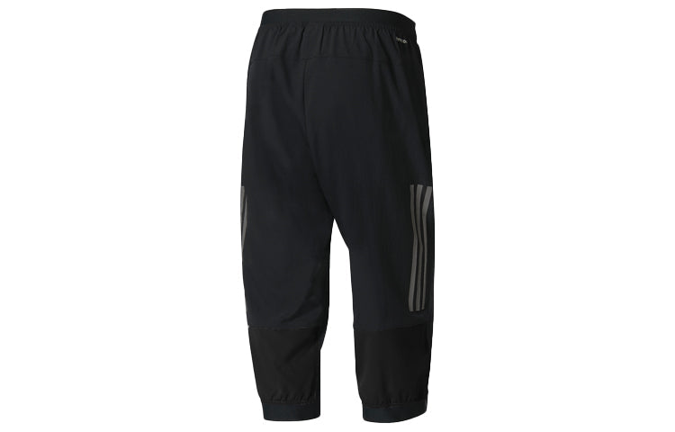 بنطال رياضي رجالي من adidas Casual Woven Sports Seven-Cent باللون الأسود BK0982