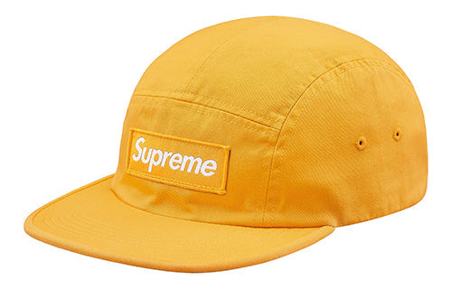 Supreme FW18 Washed Chino Twill Camp Cap 'Pale Yellow' SUP-FW18-178