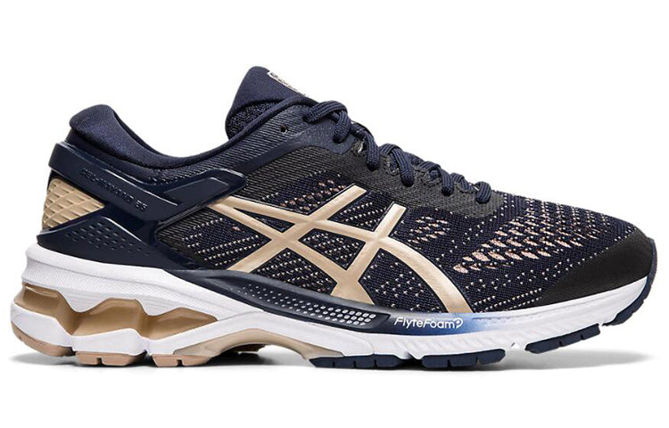 (WMNS) ASICS Gel-Kayano 26 Wide 'Midnight Frosted Almond' 1012A459-400