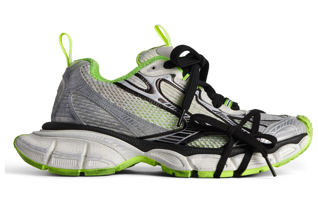 Balenciaga 3XL Sneakers 'Grey Black Green Mesh and Polyurethane' 734734W3XL69031