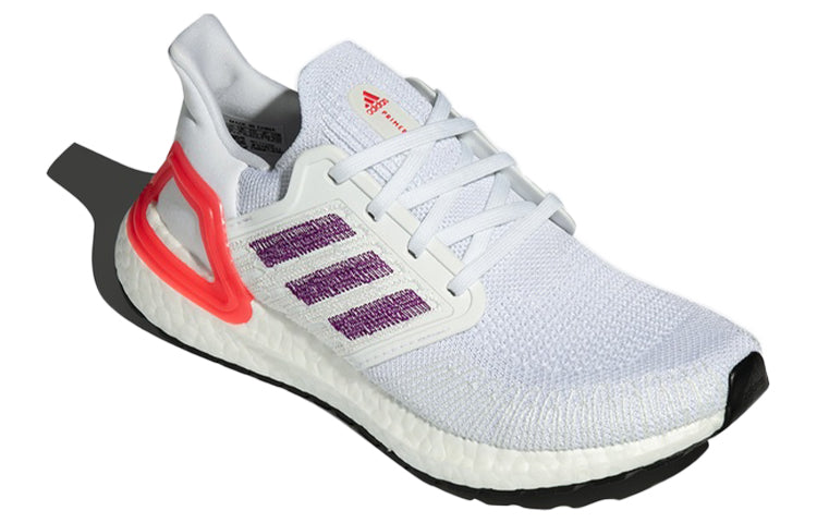 (WMNS) adidas Ultraboost 20 'White Purple Crimson' FY3466
