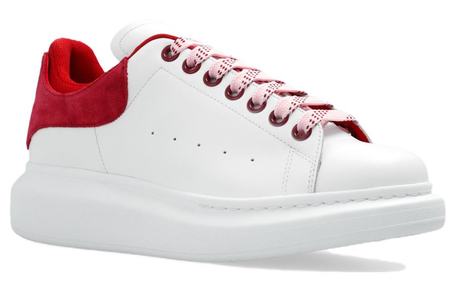 (WMNS) Alexander McQueen Oversized Sneakers 'White Red' 697103WICYA8824
