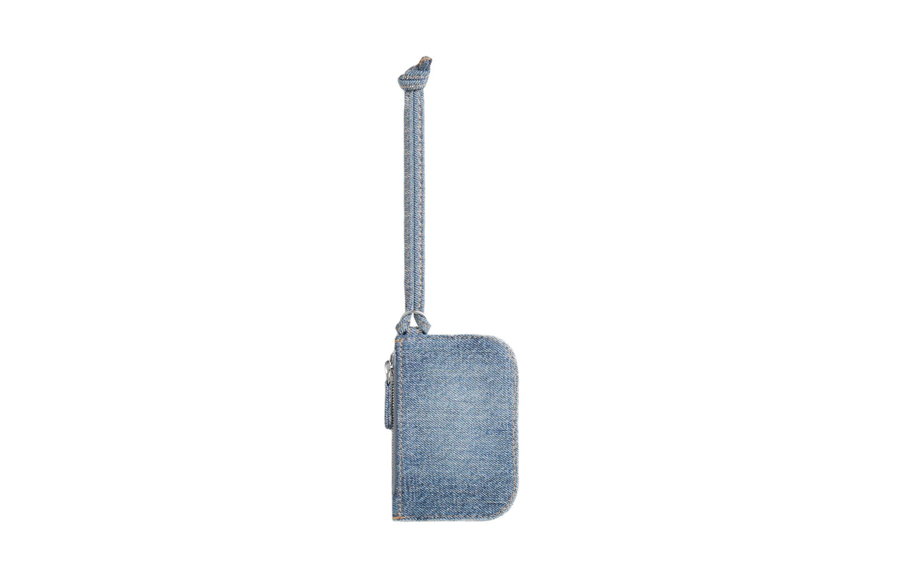 (WMNS) Balenciaga Le Cagole Coin Purse Denim With Rhinestones 'Blue' 7767692109U4715