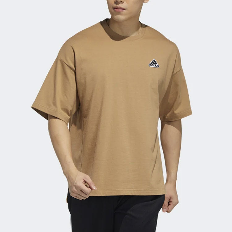 Men's adidas Casual Sports Stylish Short Sleeve Yellow T-Shirt HA3647
