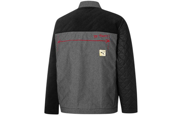 PUMA x Michael Lau Crossover Cardigan Casual Sports Reversible Jacket Black 530354-01