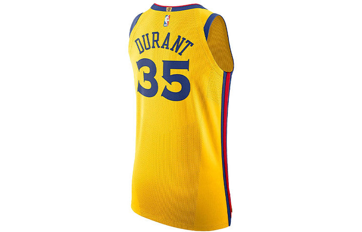 قميص Nike NBA Golden State Warriors Kevin Durant City Version Durant AU باللون الأصفر AH6052-729