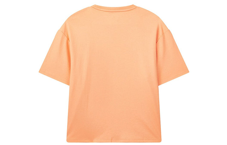 (WMNS) FILA Embroidered Round Neck Short Sleeve 'Orange' F11W028117F-OR