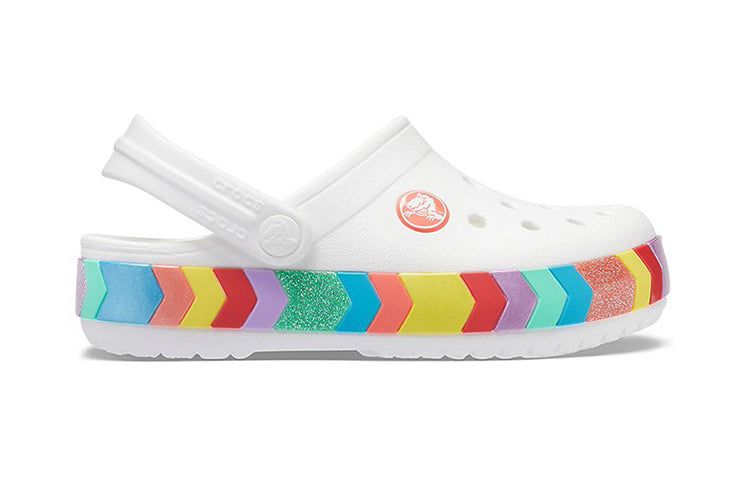 Crocs Rainbow Outdoor Beach Sports Big Boys White Sandals 207007-100