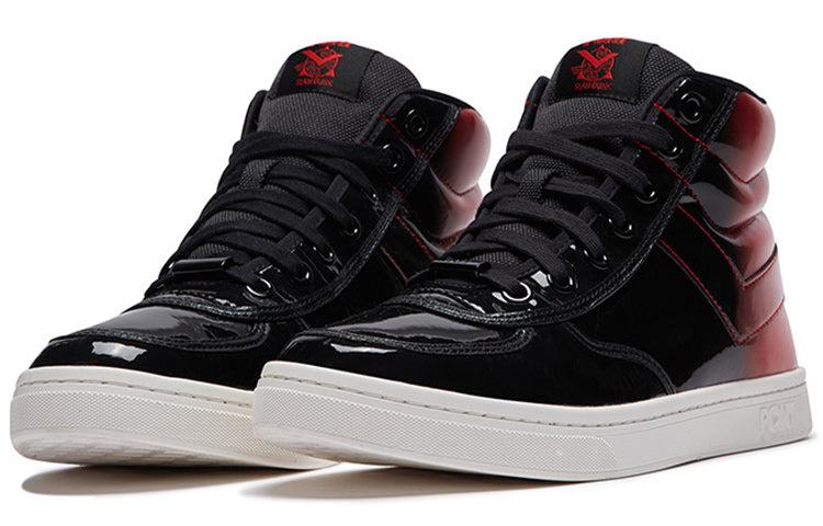 PONY Slam Dunk High-Casual Shoes Black/Red 01M1SL01BK