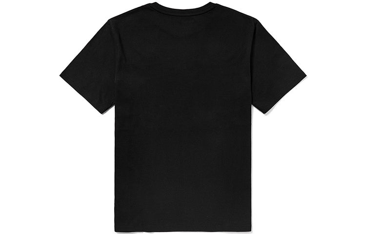 Men's Timberland Contrast Color Stitching Color Block Short Sleeve Black A22S1P56