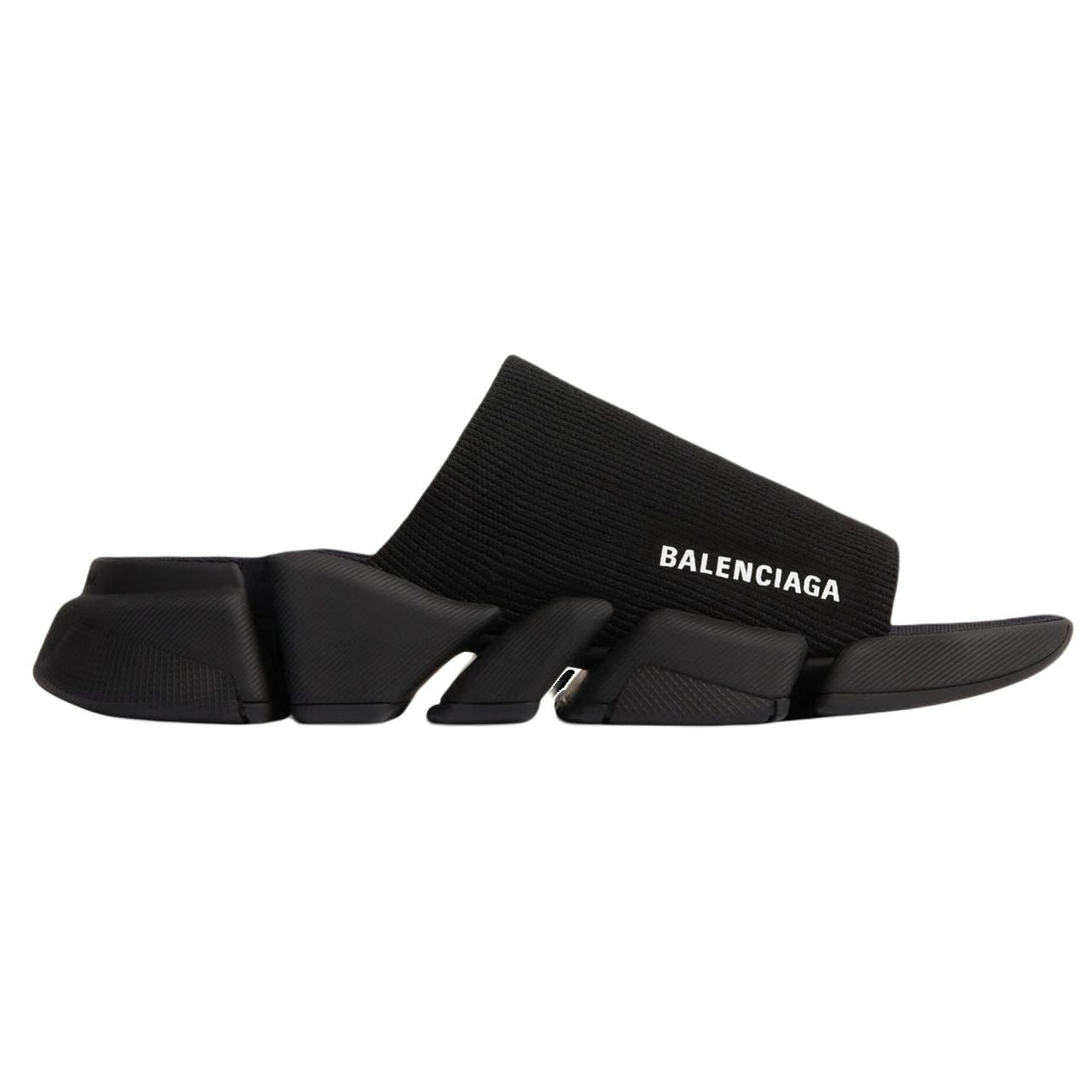 Balenciaga Speed 2.0 Recycled Knit Sandals 'Black' 711453W2DB11000