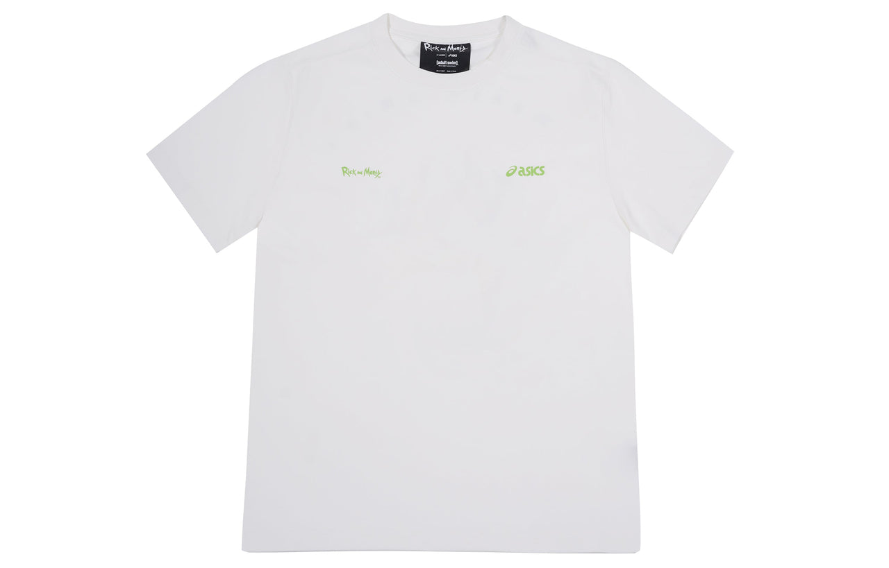 ASICS x Rick and Morty Crossover Cartoon Printing Retro Casual Round Neck Short Sleeve Couple Style White 2203A031-100