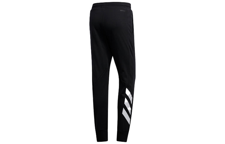 adidas Harden Fle logo Bundle Feet Casual Basketball Sports Long Pants Black FH7744