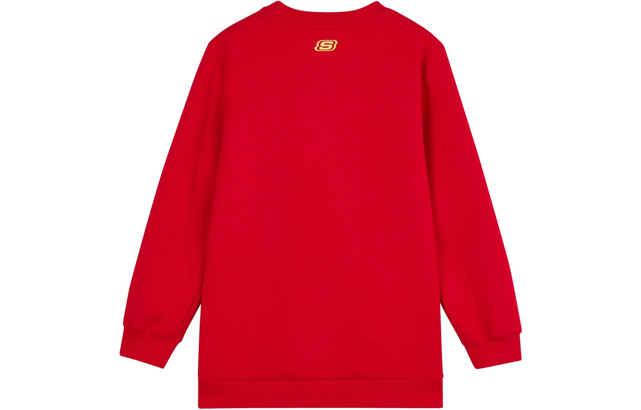 (WMNS) Skechers CNY Series Crew Sweater 'Red White' L123G006-001W