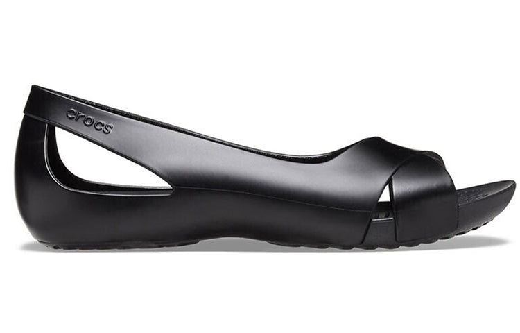 (WMNS) Crocs Serena Fashion Stylish Black Sandals 206106-001