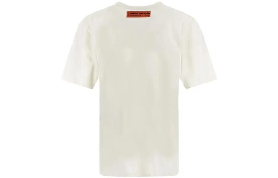 HERON PRESTON Fw22 Heron Censored Short-Sleeve T-Shirt 'White Navy Blue' HMAA032F22JER0040146