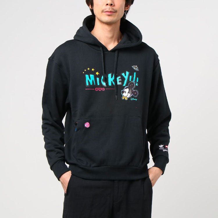 adidas originals D Kas Hd II Mickey Printing Casual Pullover Black H37059