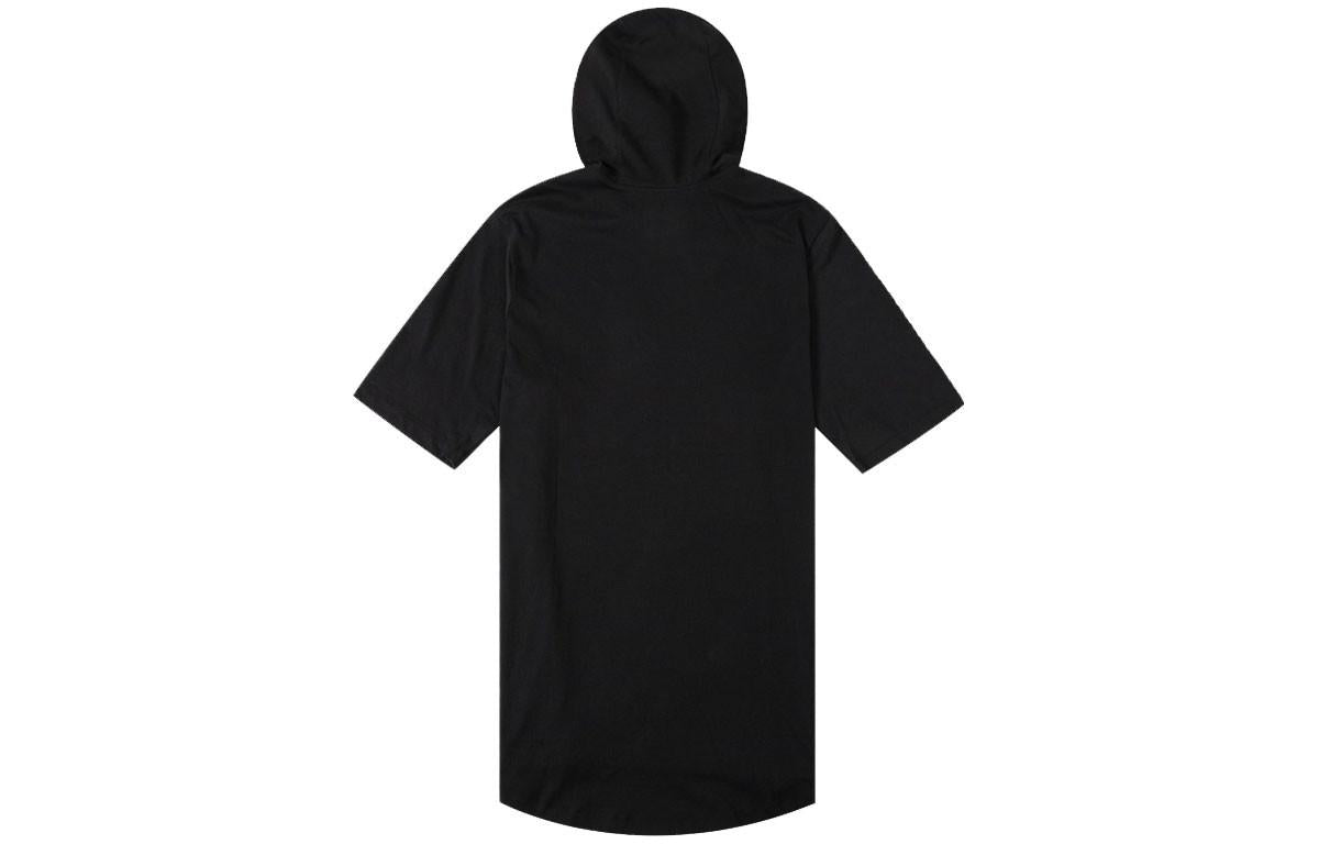 Air Jordan Athleisure Casual Sports Solid Color Hooded Short Sleeve T-Shirt 'Black' DA9872-010