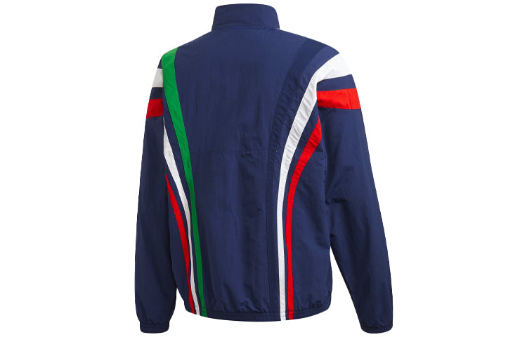 adidas originals Stand Collar Sports Jacket Navy Blue FN0966