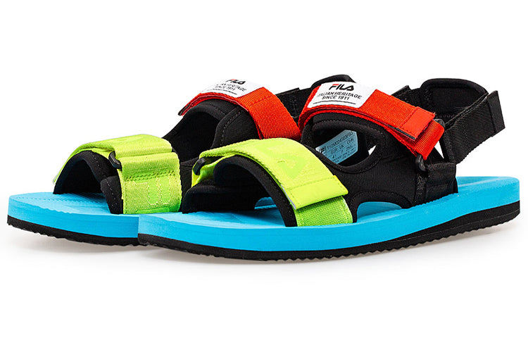 Fila Capri Sandals Black/Blue/Red T12M024503FBS