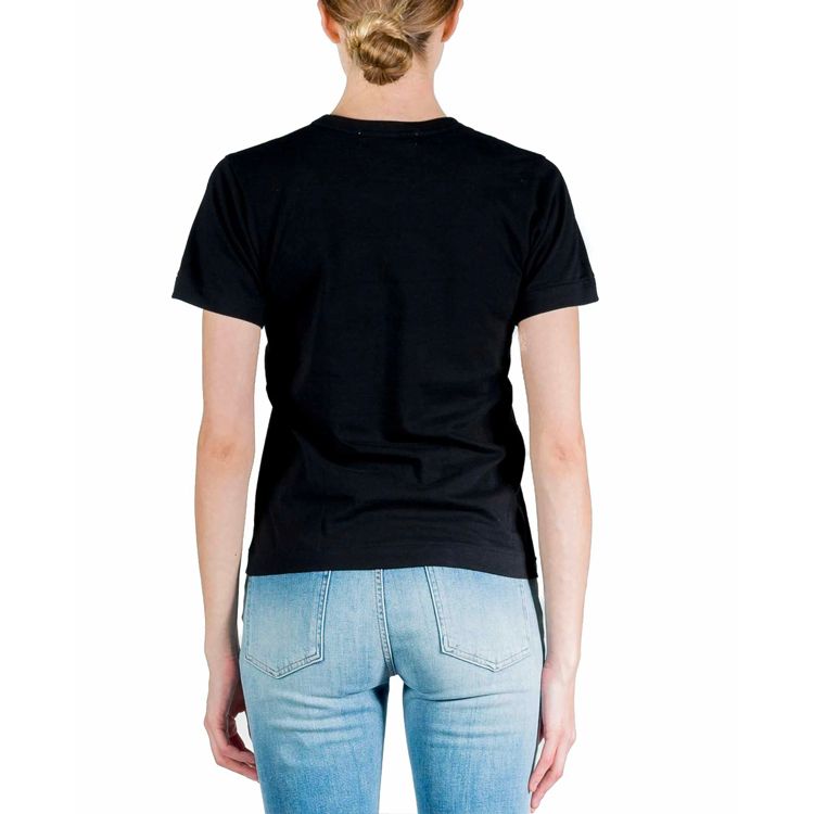 (WMNS) COMME des GARCONS PLAY FW25 PLAY Double Heart T-Shirt 'Black' AZ-T287-051-1