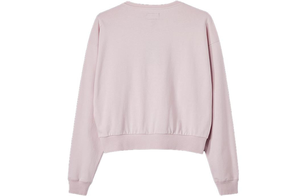 (WMNS) Converse Chuck Taylor Patch CrewNeck Sweatshirt 'Pink' 10023715-A01