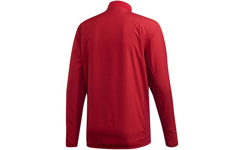 Men's adidas Casual Sports Pullover Long Sleeves Red T-Shirt DZ9594